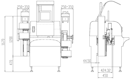 footprint dimensions for side-attach loader and unloader